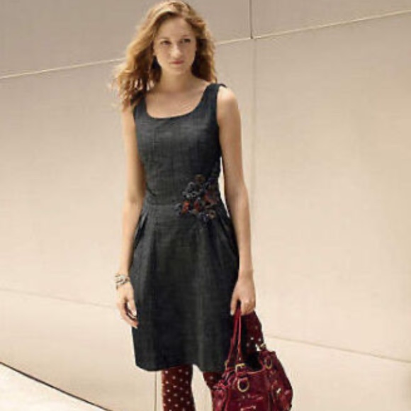 Anthropologie Tabitha Ferrous Flower Sheath 0 XS - Picture 2 of 5